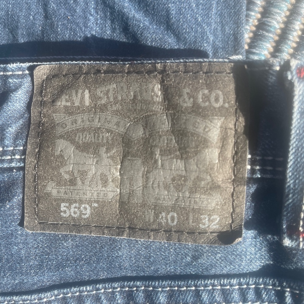 Means Levis 569 blue in color Excellent condition